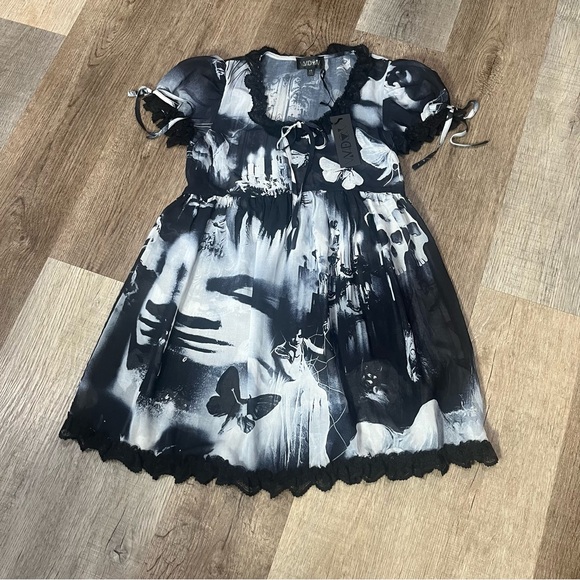 Dresses & Skirts - Size XS BLACK BABYDOLL DRESS DARK SCENES GOTH